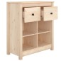 vidaXL Sideboard 70x35x80 cm Massivholz Kiefer vidaXL Sideboard 70x35x80 cm Massivholz Kiefer