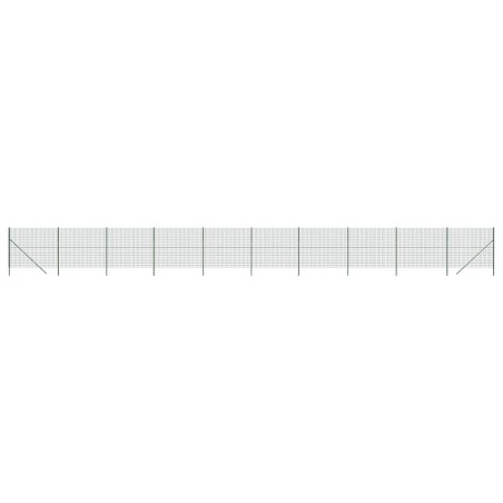 Maschendrahtzaun Grün 2,2x25 m Verzinkter Stahl