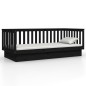 vidaXL Tagesbett Schwarz 80x200 cm Massivholz Kiefer vidaXL Tagesbett Schwarz 80x200 cm Massivholz Kiefer