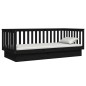 vidaXL Tagesbett Schwarz 80x200 cm Massivholz Kiefer vidaXL Tagesbett Schwarz 80x200 cm Massivholz Kiefer