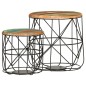 vidaXL Couchtische 2 Stk. Altholz Massiv vidaXL Couchtische 2 Stk. Altholz Massiv