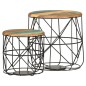 vidaXL Couchtische 2 Stk. Altholz Massiv vidaXL Couchtische 2 Stk. Altholz Massiv