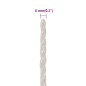 vidaXL Arbeitsseil Weiß 6 mm 25 m Polypropylen vidaXL Arbeitsseil Weiß 6 mm 25 m Polypropylen