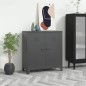 vidaXL Aufbewahrungstruhe Industrial Anthrazit 90x40x100 cm Stahl vidaXL Aufbewahrungstruhe Industrial Anthrazit 90x40x100 cm Stahl