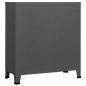 vidaXL Aufbewahrungstruhe Industrial Anthrazit 90x40x100 cm Stahl vidaXL Aufbewahrungstruhe Industrial Anthrazit 90x40x100 cm Stahl