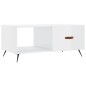 vidaXL Couchtisch Hochglanz-Weiß 90x50x40 cm Holzwerkstoff vidaXL Couchtisch Hochglanz-Weiß 90x50x40 cm Holzwerkstoff