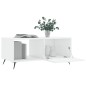 vidaXL Couchtisch Hochglanz-Weiß 90x50x40 cm Holzwerkstoff vidaXL Couchtisch Hochglanz-Weiß 90x50x40 cm Holzwerkstoff