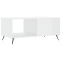 vidaXL Couchtisch Hochglanz-Weiß 90x50x40 cm Holzwerkstoff vidaXL Couchtisch Hochglanz-Weiß 90x50x40 cm Holzwerkstoff