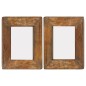 vidaXL Bilderrahmen 2 Stk. 23x28 cm Massives Altholz und Glas vidaXL Bilderrahmen 2 Stk. 23x28 cm Massives Altholz und Glas