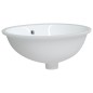 vidaXL Waschbecken Weiß 47x39x21 cm Oval Keramik vidaXL Waschbecken Weiß 47x39x21 cm Oval Keramik