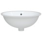 vidaXL Waschbecken Weiß 47x39x21 cm Oval Keramik vidaXL Waschbecken Weiß 47x39x21 cm Oval Keramik