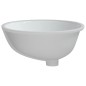vidaXL Waschbecken Weiß 47x39x21 cm Oval Keramik vidaXL Waschbecken Weiß 47x39x21 cm Oval Keramik