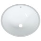 vidaXL Waschbecken Weiß 47x39x21 cm Oval Keramik vidaXL Waschbecken Weiß 47x39x21 cm Oval Keramik