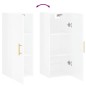 vidaXL Wandschrank Hochglanz-Weiß 34,5x34x90 cm vidaXL Wandschrank Hochglanz-Weiß 34,5x34x90 cm