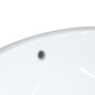 vidaXL Waschbecken Weiß 47x39x21 cm Oval Keramik vidaXL Waschbecken Weiß 47x39x21 cm Oval Keramik
