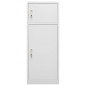 vidaXL Sattelschrank Hellgrau 53x53x140 cm Stahl vidaXL Sattelschrank Hellgrau 53x53x140 cm Stahl