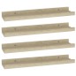 vidaXL Wandregale 4 Stk. Sonoma-Eiche 40x9x3 cm vidaXL Wandregale 4 Stk. Sonoma-Eiche 40x9x3 cm