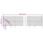 vidaXL Maschendrahtzaun mit Bodenhülsen Silbern 1,4x25 m vidaXL Maschendrahtzaun mit Bodenhülsen Silbern 1,4x25 m