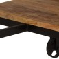 vidaXL Schreibtisch mit Klapphocker Mangoholz Massiv 115x50x76 cm vidaXL Schreibtisch mit Klapphocker Mangoholz Massiv 115x50x76 cm