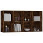 vidaXL Bücherregal/Sideboard Räuchereiche 66×30×130 cm Holzwerkstoff vidaXL Bücherregal/Sideboard Räuchereiche 66×30×130 cm Holzwerkstoff