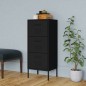 vidaXL Lagerschrank Schwarz 42,5x35x101,5 cm Stahl vidaXL Lagerschrank Schwarz 42,5x35x101,5 cm Stahl