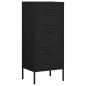 vidaXL Lagerschrank Schwarz 42,5x35x101,5 cm Stahl vidaXL Lagerschrank Schwarz 42,5x35x101,5 cm Stahl