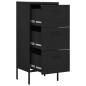 vidaXL Lagerschrank Schwarz 42,5x35x101,5 cm Stahl vidaXL Lagerschrank Schwarz 42,5x35x101,5 cm Stahl
