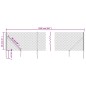 Maschendrahtzaun mit Bodenhülsen Anthrazit 0,8x25 m Maschendrahtzaun mit Bodenhülsen Anthrazit 0,8x25 m