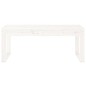 vidaXL Gartenbank Weiß 110x38x45 cm Massivholz Kiefer vidaXL Gartenbank Weiß 110x38x45 cm Massivholz Kiefer