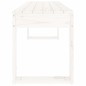 vidaXL Gartenbank Weiß 110x38x45 cm Massivholz Kiefer vidaXL Gartenbank Weiß 110x38x45 cm Massivholz Kiefer
