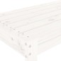 vidaXL Gartenbank Weiß 110x38x45 cm Massivholz Kiefer vidaXL Gartenbank Weiß 110x38x45 cm Massivholz Kiefer