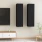vidaXL TV-Schränke 2 Stk. Schwarz 30,5x30x110 cm Holzwerkstoff vidaXL TV-Schränke 2 Stk. Schwarz 30,5x30x110 cm Holzwerkstoff