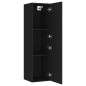 vidaXL TV-Schränke 2 Stk. Schwarz 30,5x30x110 cm Holzwerkstoff vidaXL TV-Schränke 2 Stk. Schwarz 30,5x30x110 cm Holzwerkstoff