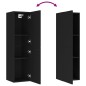 vidaXL TV-Schränke 2 Stk. Schwarz 30,5x30x110 cm Holzwerkstoff vidaXL TV-Schränke 2 Stk. Schwarz 30,5x30x110 cm Holzwerkstoff