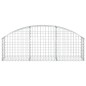 vidaXL Gabione mit Hochbogen 150x30x40/60 cm Verzinktes Eisen vidaXL Gabione mit Hochbogen 150x30x40/60 cm Verzinktes Eisen