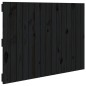vidaXL Wand-Kopfteil Schwarz 95,5x3x60 cm Massivholz Kiefer vidaXL Wand-Kopfteil Schwarz 95,5x3x60 cm Massivholz Kiefer
