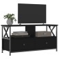 vidaXL TV-Schrank Schwarz 90x33x45 cm Holzwerkstoff & Eisen vidaXL TV-Schrank Schwarz 90x33x45 cm Holzwerkstoff & Eisen