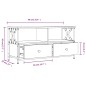 vidaXL TV-Schrank Schwarz 90x33x45 cm Holzwerkstoff & Eisen vidaXL TV-Schrank Schwarz 90x33x45 cm Holzwerkstoff & Eisen