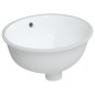 Waschbecken Weiß 38,5x33,5x19 cm Oval Keramik Waschbecken Weiß 38,5x33,5x19 cm Oval Keramik