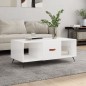 vidaXL Couchtisch Hochglanz-Weiß 102x50x40 cm Holzwerkstoff vidaXL Couchtisch Hochglanz-Weiß 102x50x40 cm Holzwerkstoff