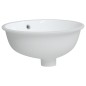 Waschbecken Weiß 38,5x33,5x19 cm Oval Keramik Waschbecken Weiß 38,5x33,5x19 cm Oval Keramik