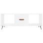 vidaXL Couchtisch Hochglanz-Weiß 102x50x40 cm Holzwerkstoff vidaXL Couchtisch Hochglanz-Weiß 102x50x40 cm Holzwerkstoff