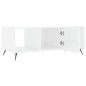 vidaXL Couchtisch Hochglanz-Weiß 102x50x40 cm Holzwerkstoff vidaXL Couchtisch Hochglanz-Weiß 102x50x40 cm Holzwerkstoff