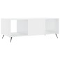 vidaXL Couchtisch Hochglanz-Weiß 102x50x40 cm Holzwerkstoff vidaXL Couchtisch Hochglanz-Weiß 102x50x40 cm Holzwerkstoff