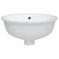 Waschbecken Weiß 38,5x33,5x19 cm Oval Keramik Waschbecken Weiß 38,5x33,5x19 cm Oval Keramik
