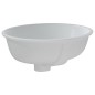 Waschbecken Weiß 38,5x33,5x19 cm Oval Keramik Waschbecken Weiß 38,5x33,5x19 cm Oval Keramik