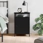 vidaXL Nachttisch Schwarz 40x42x60 cm Holzwerkstoff vidaXL Nachttisch Schwarz 40x42x60 cm Holzwerkstoff