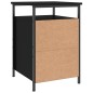 vidaXL Nachttisch Schwarz 40x42x60 cm Holzwerkstoff vidaXL Nachttisch Schwarz 40x42x60 cm Holzwerkstoff