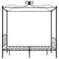 vidaXL Himmelbett-Gestell Schwarz Metall 120 x 200 cm vidaXL Himmelbett-Gestell Schwarz Metall 120 x 200 cm