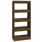 vidaXL Bücherregal/Raumteiler Räuchereiche 60x30x135 cm Holzwerkstoff vidaXL Bücherregal/Raumteiler Räuchereiche 60x30x135 cm Holzwerkstoff